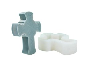 Molde silicona cruz con cristo